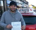 Mark with Driving test pass certificate